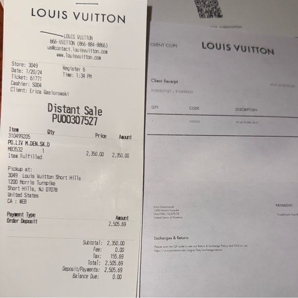 NIB Louis Vuitton Sky Blue Denim Liv Pochette - Picture 16 of 16